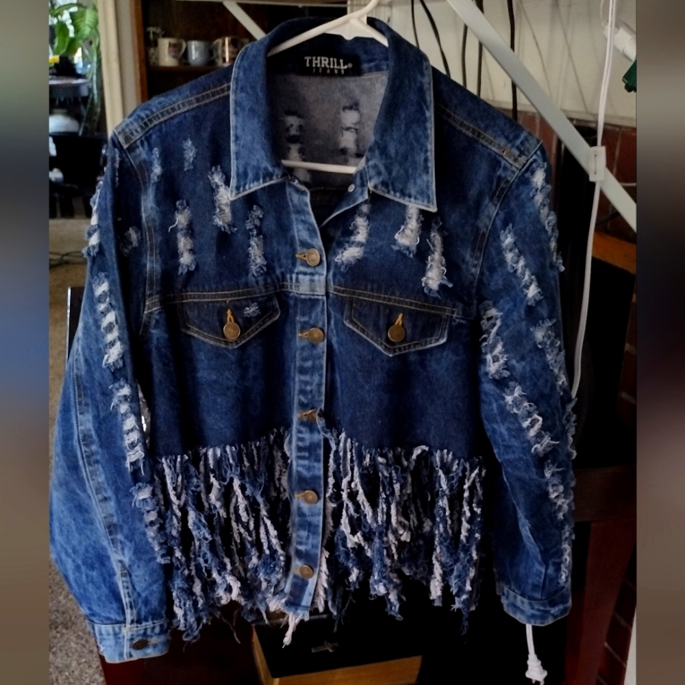 Lady's Plus Size Denim Jacket